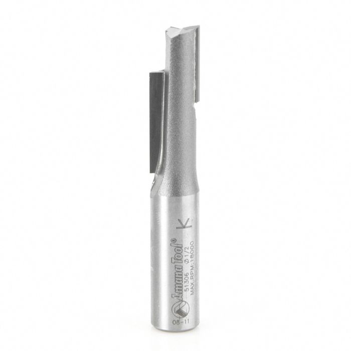 Amana tool 51306 Carbide Tipped Stagger toolth Plunge 1/2 D x 1-1/2 CH x 1/2 Inch SHK Router Bit