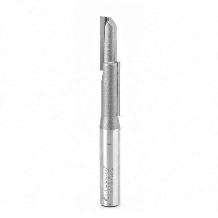Amana tool 51310 Carbide Tipped Stagger toolth Plunge 1/2 D x 2-1/4 CH x 1/2 Inch SHK Router Bit