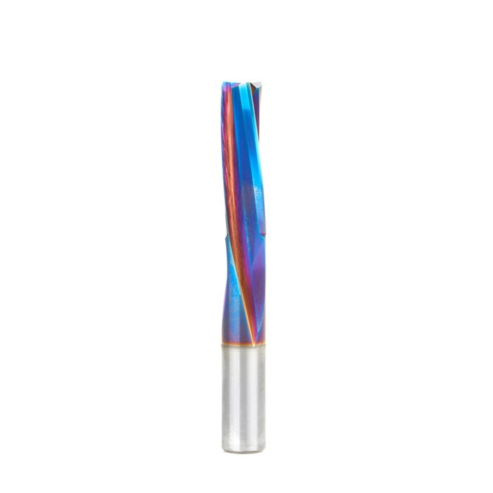 Amana tool 51735-K Spektra Extreme tool Life Coated SC Spiral Finisher 1/2 Dia x 1-5/8 Cut Height x 1/2 Shank x 4 Inch Long x 3 Flute Down-Cut Router Bit, Leaves an Extra High Surface Finish