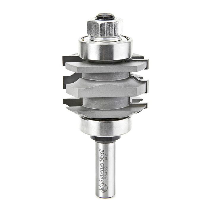 Amana tool 55462 Carbide Tipped One Piece Ogee Stile & Rail 2 D x 1-9/32 CH x 7/32 R x 1/2 Inch SHK Router Bit