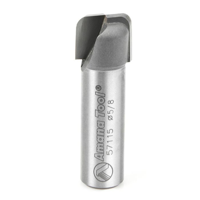 Amana tool 57115 Carbide Tipped Drainboard Solid Surface 5/8 D x 1/2 CH x 1/8 R x 1/2 Inch SHK Router Bit