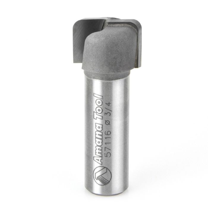 Amana tool 57116 Carbide Tipped Drainboard Solid Surface 3/4 D x 1/2 CH x 1/8 R x 1/2 Inch SHK Router Bit