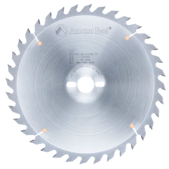 Amana tool 612360-30 Carbide Tipped General Purpose 12 Inch D x 36T ATB, 15 Deg, 30MM Bore, Circular Saw Blade