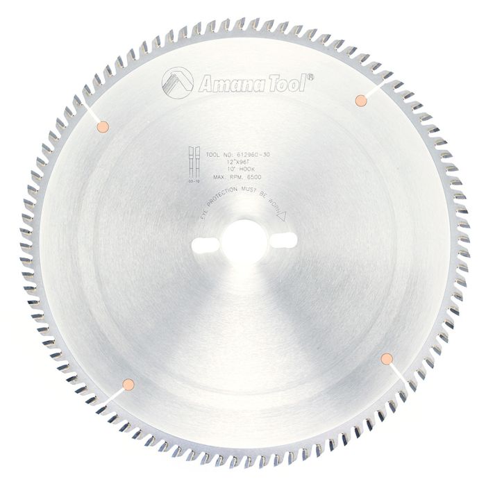 Amana tool 612960-30 Carbide Tipped Trim 12 Inch D x 96T ATB, 10 Deg, 30MM Bore, Circular Saw Blade