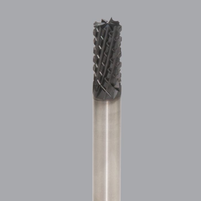 Onsrud 66-521 Solid Carbide router, 10 flute, burr pt, DFC coated