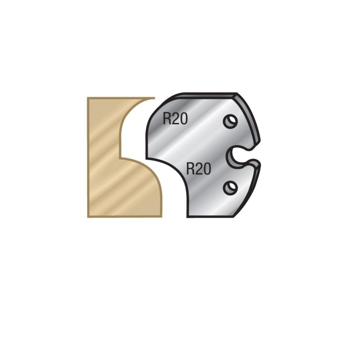 Amana tool 66F012 Pair of 60mm Carbide Tipped Steel Knives for Profile Pro Insert Shaper Cutters