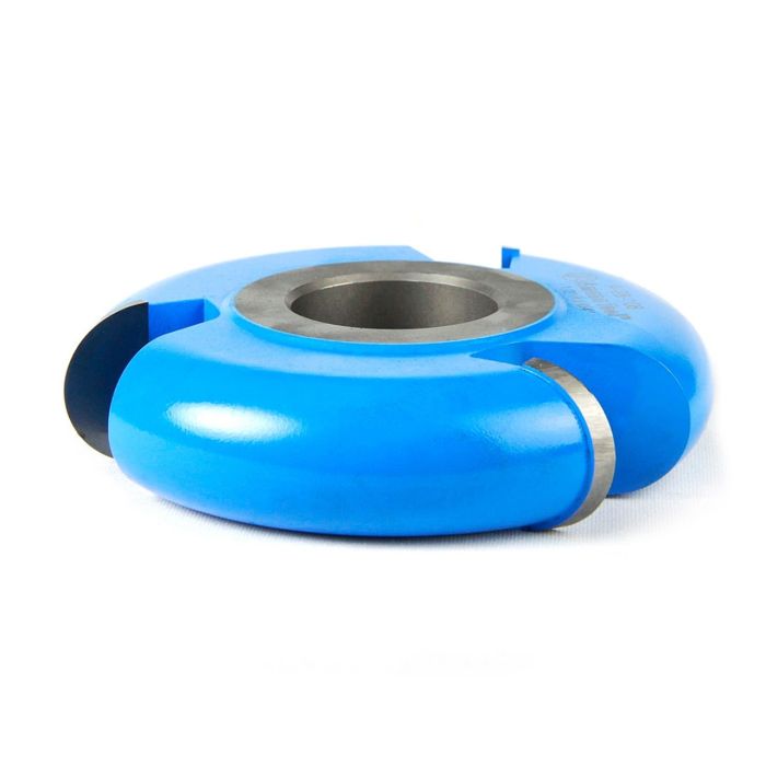 Amana tool A-28-108 Carbide Tipped 3-Wing Heavy-Duty Flute (Convex) 1/2 R x 4 D x 2 CH x 1-1/4 Bore Shaper Cutter