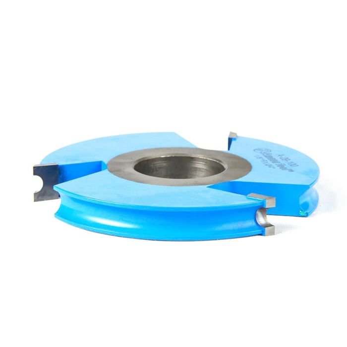 Amana tool A-29-100 Carbide Tipped 3-Wing Heavy-Duty Bead 1/8 R x 4 D x 1/2 CH x 1/4 Bead CH x 1-1/4 Bore Shaper Cutter