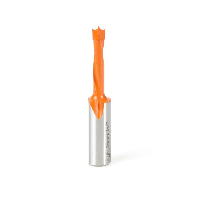 Amana 301051 Carbide Tipped Brad Point Boring Bit L/H 5.1mm Dia x 57mm Long x 10mm Shank