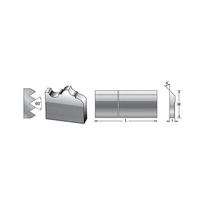 Amana CSK-330 25"X 2" X 5/16" 60 DEGREE M-2