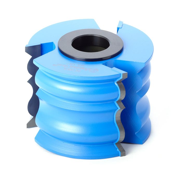 Amana SC664 Carbide Tipped 3-Wing Crown Molding 13/32 Radius x 45 Deg x 3-1/2 Dia x 2-1/2 x 1 & 1-1/4 Bore