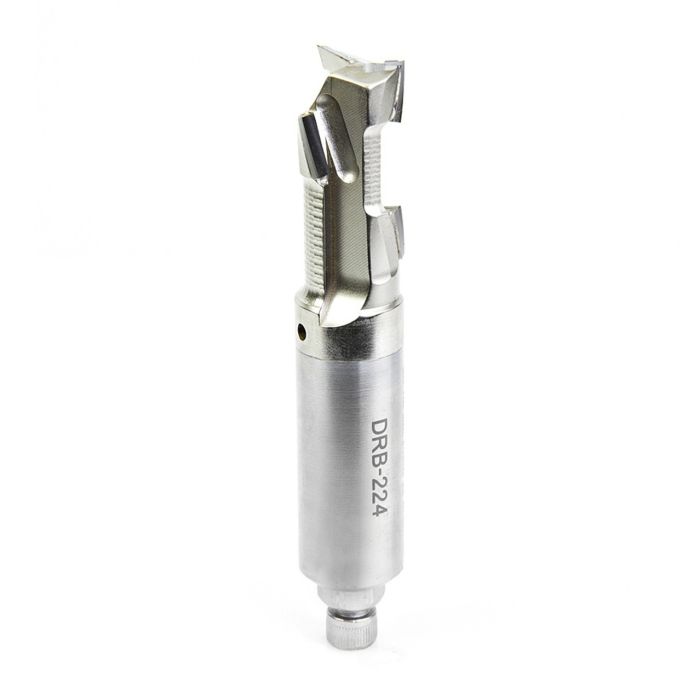 Amana tool DRB-224 Polycrystaline Diamond (PCD) Tipped Compression Up/Down Shear R/H Direction 3/4 D x 1-3/8 CH x 3/4 SHK Router Bit