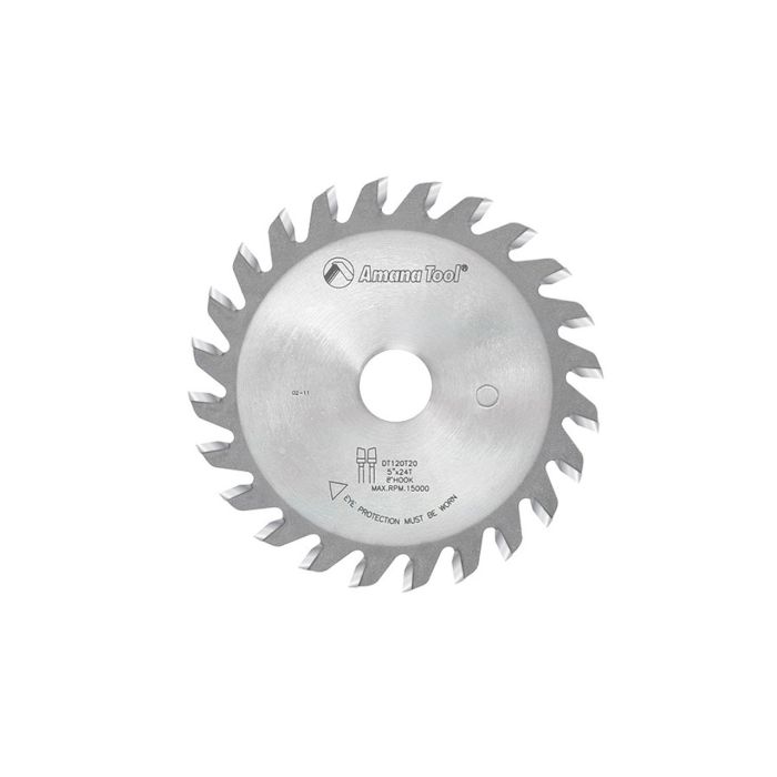 Amana tool DT120T20 Carbide Tipped Ditec 2000 Adjustable Type Scoring 120mm D x 20T ATB, 8 Deg, 20mm Bore, Scoring Set