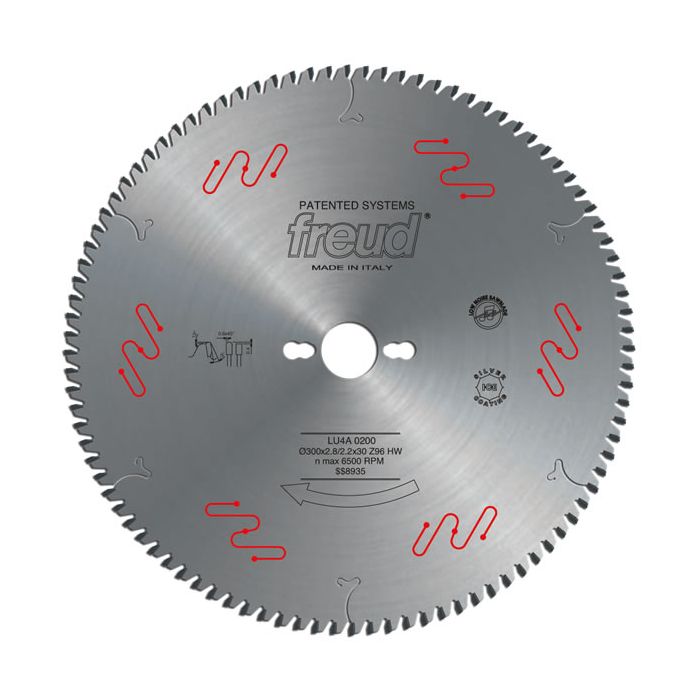 Freud LU4A02 300 mm Carbide Tipped Blade for Plastic Material and Plexiglass