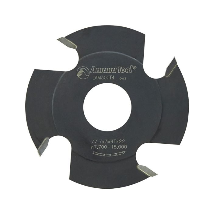 Amana LAM300T4 Plate Jointer 100mm Dia x 6T , 22mm Bore, Replacement Cutter