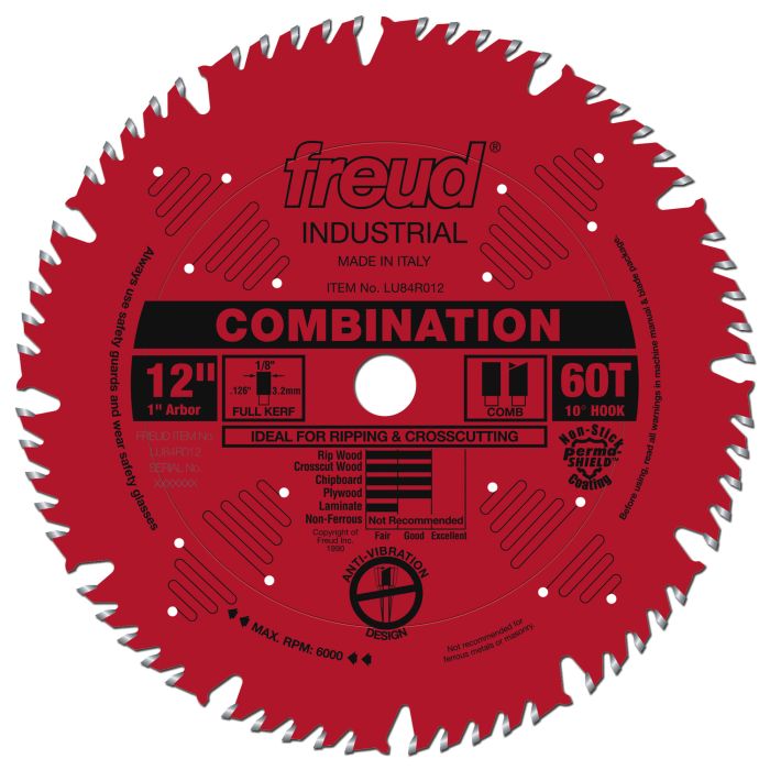 Freud LU84R012 12" Combination Blade