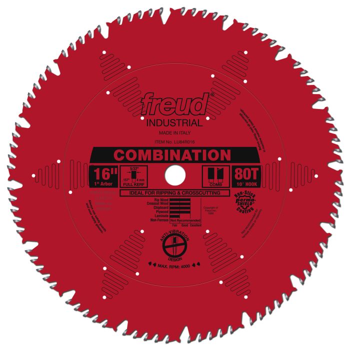 Freud LU84R016 16" Combination Blade