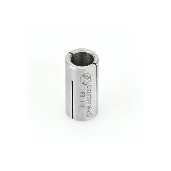 Amana tool RB-114 High Precision Steel Router Colet Reducer 12mm Overal D x 8mm Inner D x 1 Inch Long