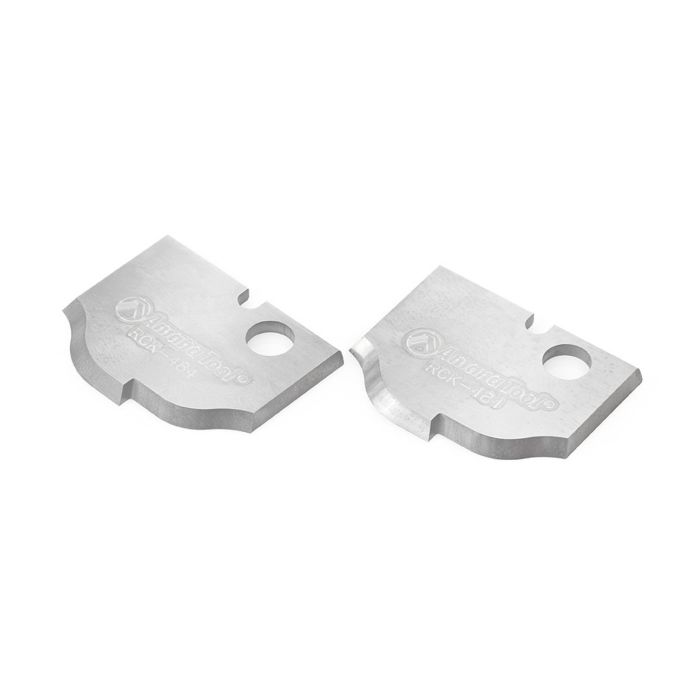 Amana tool RCK-484 Pair of Solid Carbide Ogee MDF and Wood Raised Panel Insert Replacement Knives for RC-2484