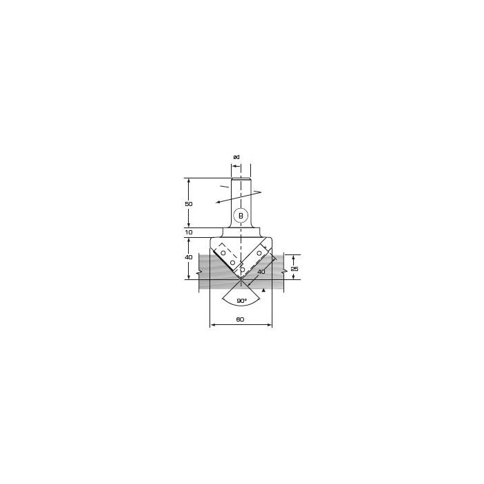FS Tool RD2582 DISP.V-GROOVING BIT