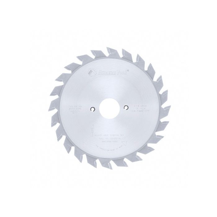 Amana SS125T14 Carbide Tipped Adjustable Type Scoring 125mm Dia x 24T ATB, 12 Deg, 20mm Bore, Scoring Set