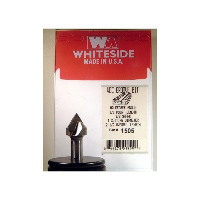 Whiteside 1505 V-Groove Bit - 90 -