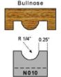 1/4 inch radius bullnose