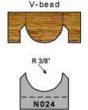 3/8 inch radius v bead profile