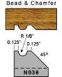 1/8 radius bead and chamfer profile