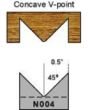 N004 Concave V-point Magic Molder Plug