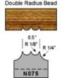 1/8 double radius bead
