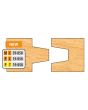 FREEBORN - PC-19-050 - CARBIDE WEDGE TONGUE & GROOVE Shaper Cutter