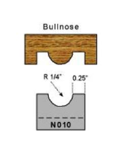 1/4 inch radius bullnose