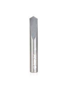 Amana tool 51689 SC Spiral for Steel, Stainless Steel & Non Ferrous Material 3/8 D x 1 CH x 3/8 SHK x 2-1/2 Inch Long Spade Dril / CNC Router Bit