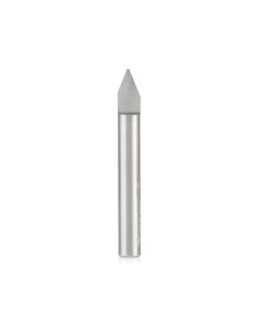 Amana tool 45623 Solid Carbide 45 Degree Engraving 0.042 Tip Width x 1/4 SHK x 2 Inch Long Signmaking Router Bit