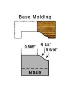 Base molding ogee profile