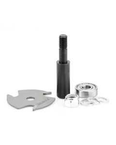Amana tool 53404-1 Slotting Cutter Assembly 3 Wing x 1-7/8 D x 3/32 CH x 1/2 Inch SHK Router Bit