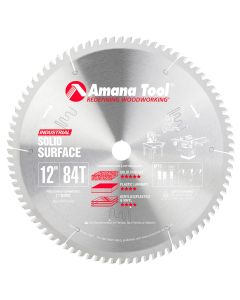 Amana 612841 12"/84T M-TCG SOLID SURFACE