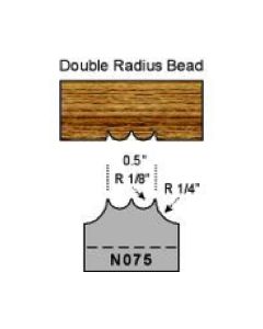 1/8 double radius bead