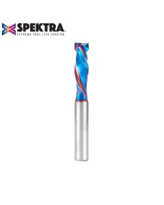 Amana 46021-K CNC Solid Carbide Spektra™ Extreme Tool Life Coated Mortise Compression Spiral 3/8 Dia x 1-1/4 Inch x 3/8 Shank