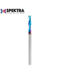 Amana 46127-K Solid Carbide Spektra™ Extreme Tool Life Coated Spiral Plunge 1/8 Dia x 1/2 x 1/8 Inch Shank Up-Cut