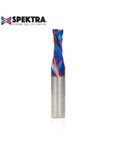 Amana 46161 CNC Solid Carbide Spektra™ Extreme Tool Life Coated Compression Spiral 3/8 Dia x 1 Inch x 1/2 Shank