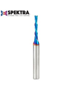 Amana 46225-K Solid Carbide Spektra™ Extreme Tool Life Coated Spiral Plunge 1/8 Dia x 13/16 x 1/4 Inch Shank