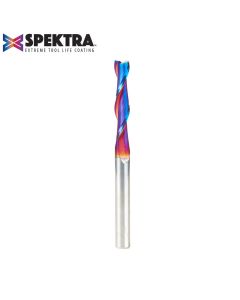 Amana 46321-K Solid Carbide Spektra™ Extreme Tool Life Coated Spiral Plunge 1/4 Dia x 1-1/4 x 1/4 Inch Shank Up-Cut