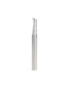 Amana 46327 Solid Carbide Slow Spiral O Flute  Acrylic Cutting 1/4 Dia x 3/4 x 1/4 Inch Shank Up-Cut Single Flute Router Bit