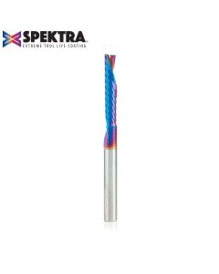 Amana 51507-K Solid Carbide CNC Spektra™ Extreme Tool Life Coated Spiral 'O' Flute, Plastic Cutting 1/4 Dia x 1-1/4 x 1/4 Inch Shank Down-Cut Router Bit