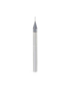 Amana 51660 AlTiN Coated CNC Steel, Stainless Steel & Composite Square Mini End Mill 0.010 Dia x 0.030 x 1/8 Shank