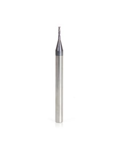 Amana 51665 AlTiN Coated CNC Steel, Stainless Steel & Composite Square Mini End Mill 0.035 Dia x 0.105 x 1/8 Shank