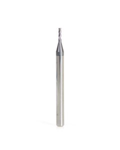 Amana 51726 AlTiN Coated CNC Steel, Stainless Steel & Composite Square Mini End Mill 0.045 Dia x 0.135 x 1/8 Shank