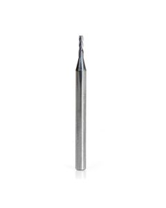 Amana 51727 AlTiN Coated CNC Steel, Stainless Steel & Composite Square Mini End Mill 0.050 Dia x 0.174 x 1/8 Shank